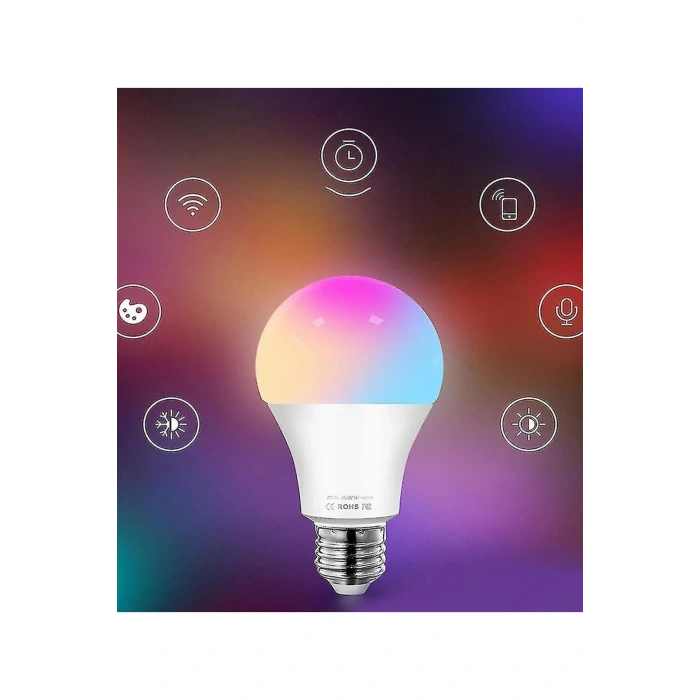 Akıllı Rgb Led Lamba Ampul 9w 50hz 800 Lümen