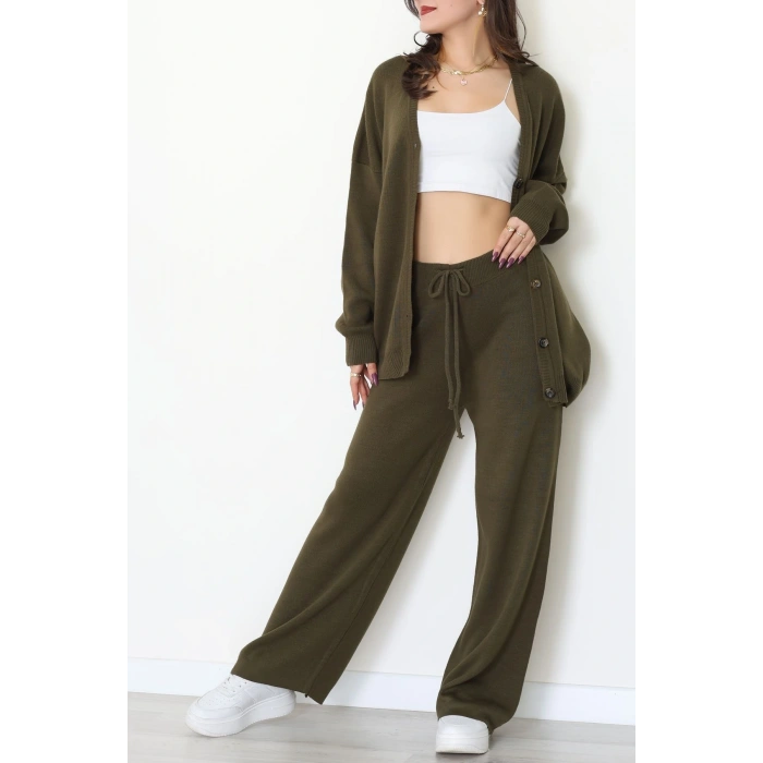 Akrilik Triko Takım Haki - 31065.1766.