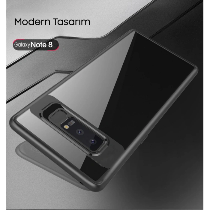 Ally Galaxy Note 8 Darbeya Dayanıklı Şeffaf Silikon Kılıf-(1903)