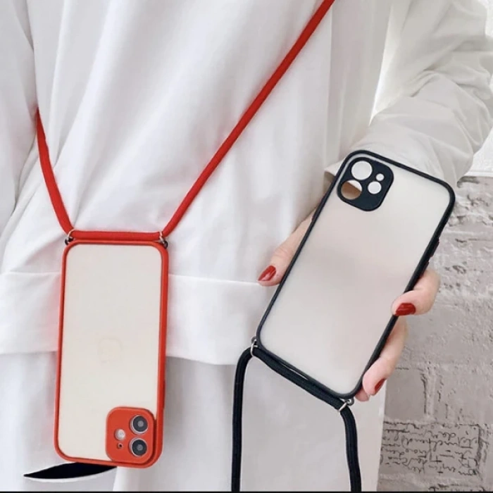 ALLY iPhone 11 6.1 Askılı Koruyucu Silikon Kılıf-(1903)