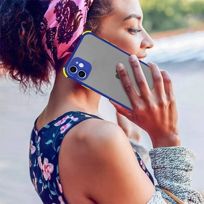 Ally İPhone 11 6.1 İnch Shockproof Kamera Koruma Darbe Emici Kılıf-(1903)