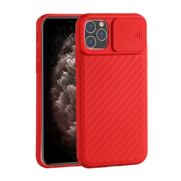 Ally İPhone 11 Pro 5.8 Kılıf Kamera Kapatan koruyucu Sürgülü Kılıf-(1903)