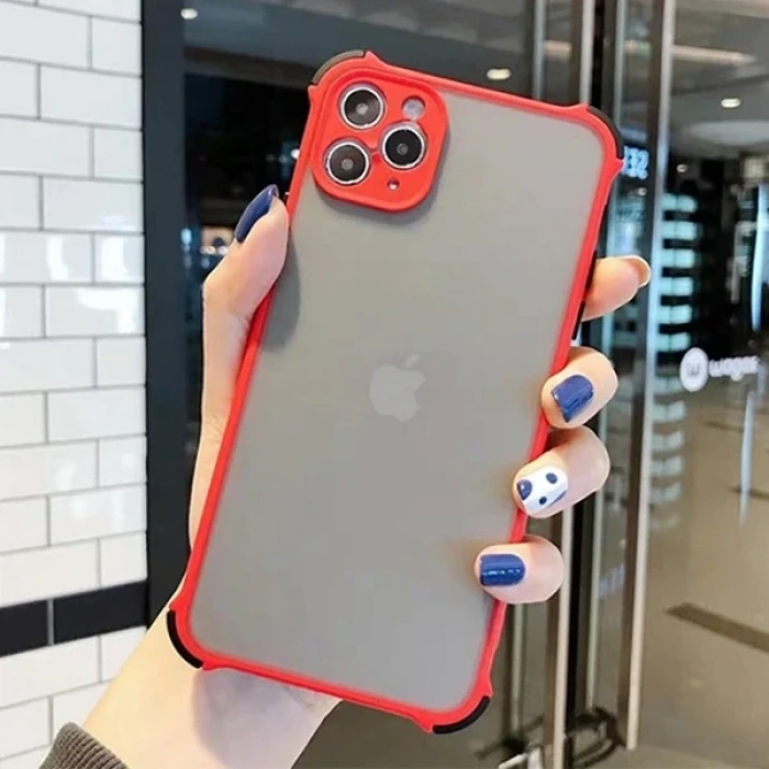 Ally İPhone 11 Pro Max 6.5 İnch Shockproof Kamera Koruma Darbe Emici Kılıf-(1903)