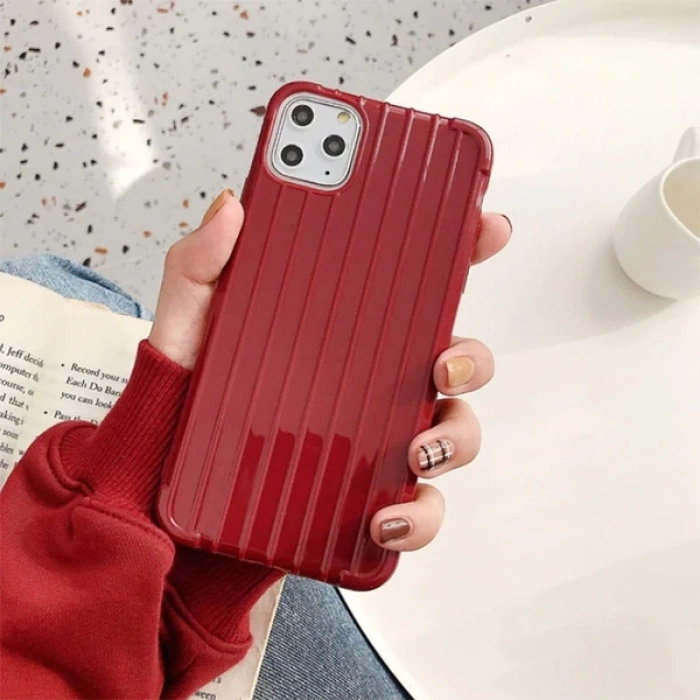 Ally İphone 11 Pro Max 6.5 İnch Trunk Lines ince Soft Silikon Kılıf-(1903)