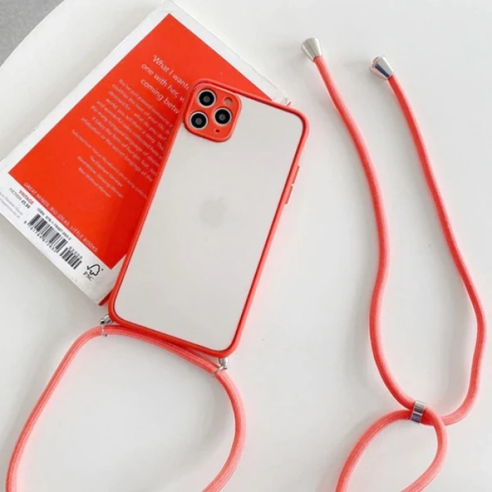 ALLY iPhone 12 Pro 6.1 Askılı Koruyucu Silikon Kılıf-(1903)