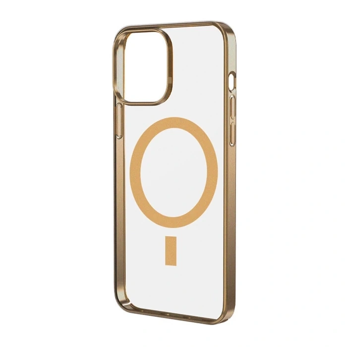 Ally iPhone 13 Pro 6.1inç Magsafe Uyumlu Renkli Kenar Silikon Kılıf-(1903)