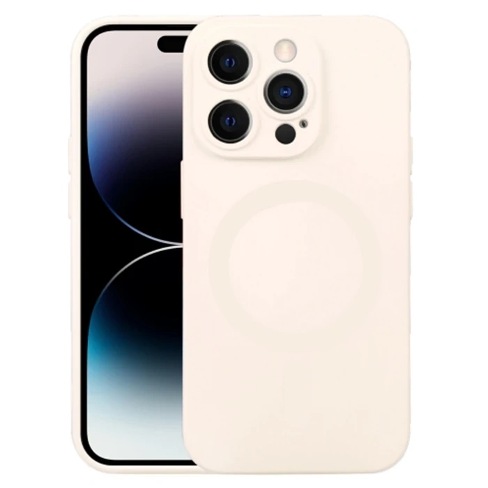 ALLY iPhone 14 Pro 6.1inç Liquid Silica Magsafe Uyumlu Silikon Kılıf-(1903)