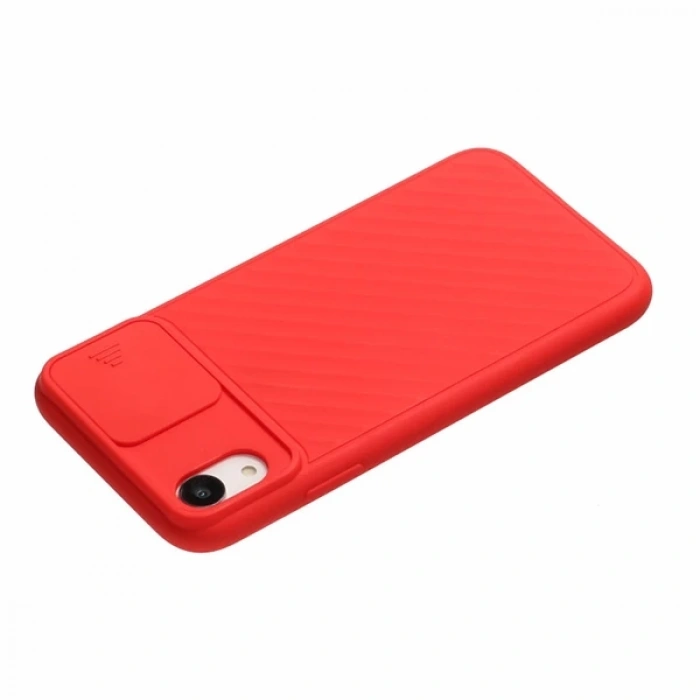 Ally İPhone Xr 6.1 İnch Kılıf Kamera Kapatan koruyucu Sürgülü Kılıf-(1903)