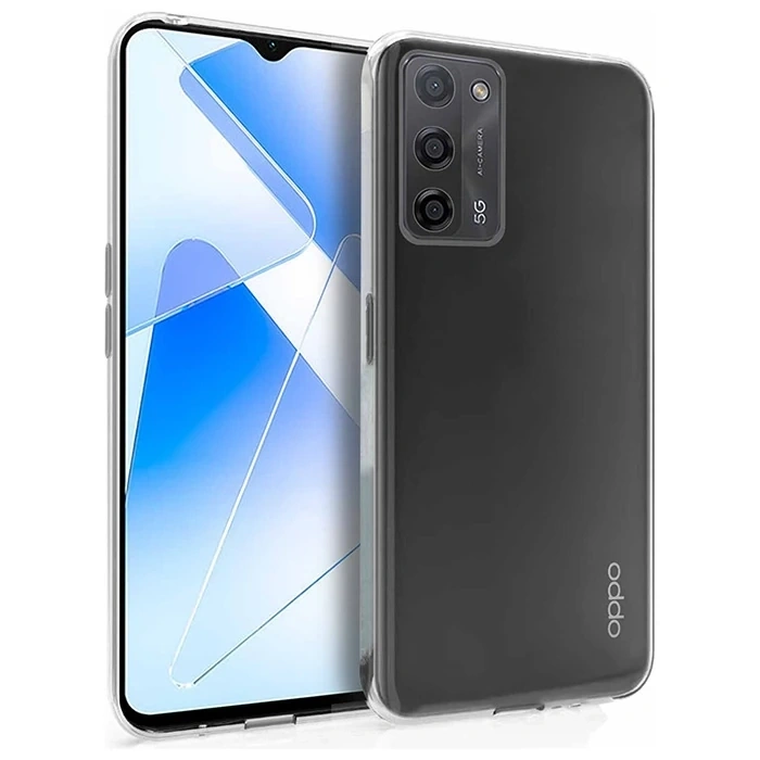 Ally OPPO A55 5G Kılıf Kamera Korumalı Ultra İnce Şeffaf Silikon Kılıf-(1903)
