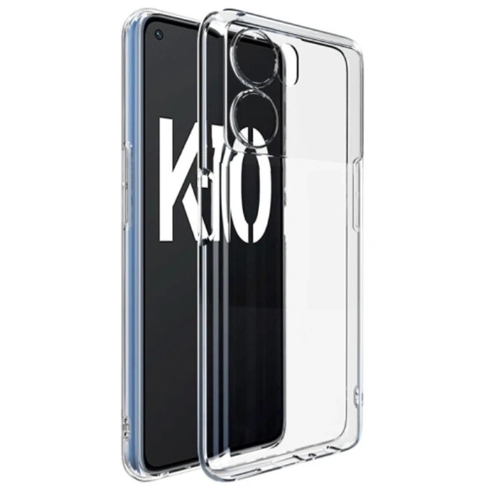 Ally OPPO K10 5G Kılıf Kamera Korumalı Ultra İnce Şeffaf Silikon Kılıf-(1903)