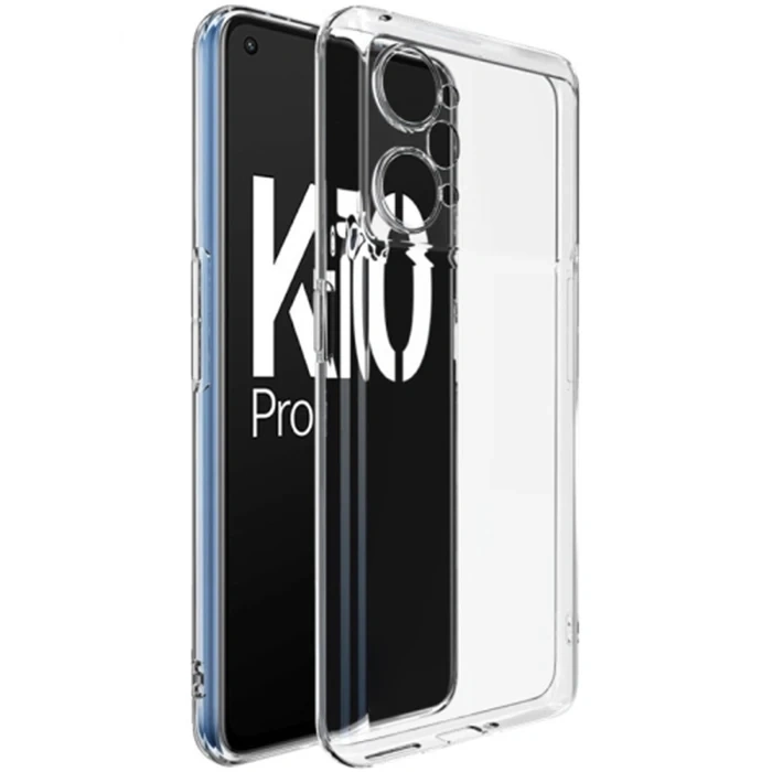 Ally OPPO K10 Pro 5G Kılıf Kamera Korumalı Ultra İnce Şeffaf Silikon Kılıf-(1903)
