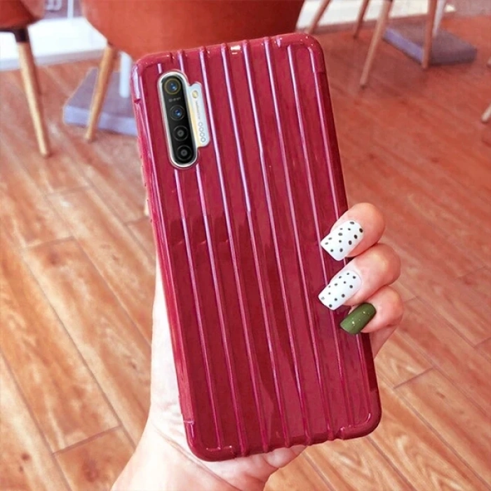 Ally Oppo Realme 5İ Trunk Lines ince Soft Silikon Kılıf-(1903)