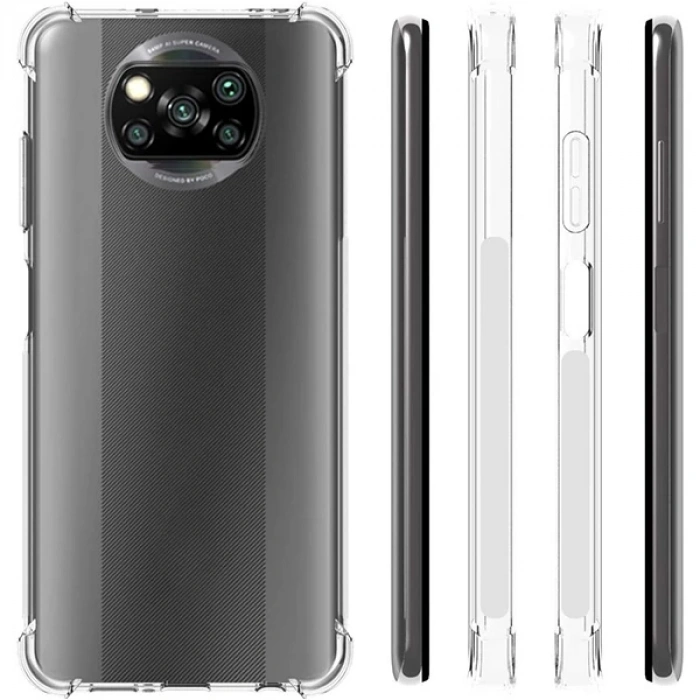 ALLY Poco X3 Anti-Drop Silikon Kılıf Shockproof Kılıf-(1903)