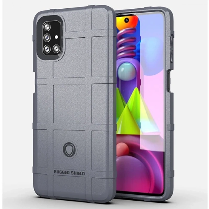 ALLY Samsung Galaxy M51 Rugged Shield Case Silikon Kılıf-(1903)