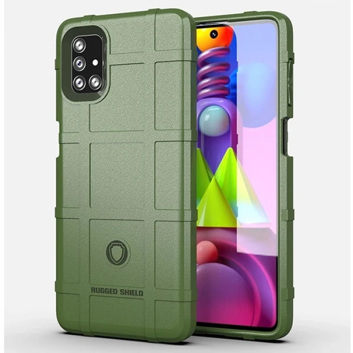 ALLY Samsung Galaxy M51 Rugged Shield Case Silikon Kılıf-(1903)