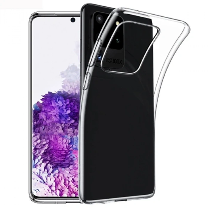Ally Samsung Galaxy S20 Ultra Kamera Korumalı Silikon Kılıf-(1903)