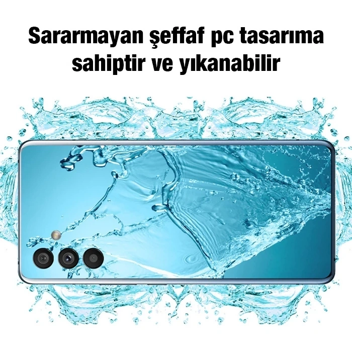 Ally SM Galaxy A13 5G Kılıf Kamera Korumalı Ultra İnce Şeffaf Silikon-(1903)