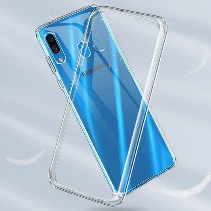 Ally Sm Galaxy A20/A30 Ultra Koruma Soft Şeffaf Silikon Kılıf-(1903)