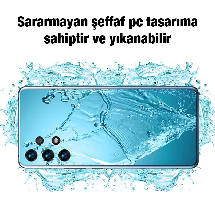 Ally SM Galaxy A23 5G Kılıf Kamera Korumalı Ultra İnce Şeffaf Silikon Kılıf-(1903)