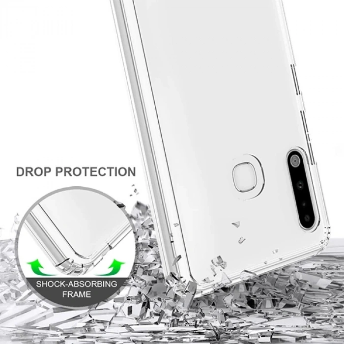 Ally SM Galaxy A70e Anti-Drop Darbe Emici Silikon kılıf Shockproof kılıf-(1903)