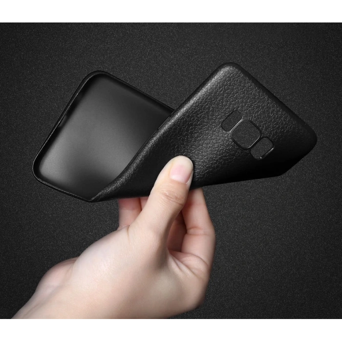 Ally SM Galaxy S8 Deri Dokulu Premium Soft Silikon Kılıf-(1903)