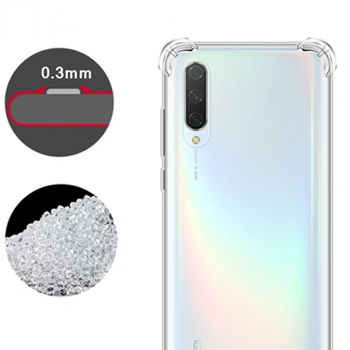 ALLY Xiaomi Mi 10 5G Anti-Drop Shockproof Darbe Emici Silikon Kılıf-(1903)