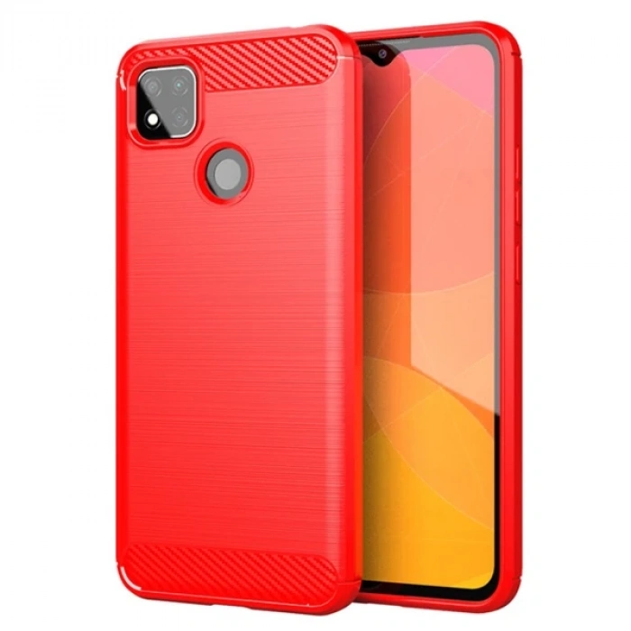 ALLY Xiaomi Redmi 9C Brushed Carbon Fiber Silikon Kılıf-(1903)