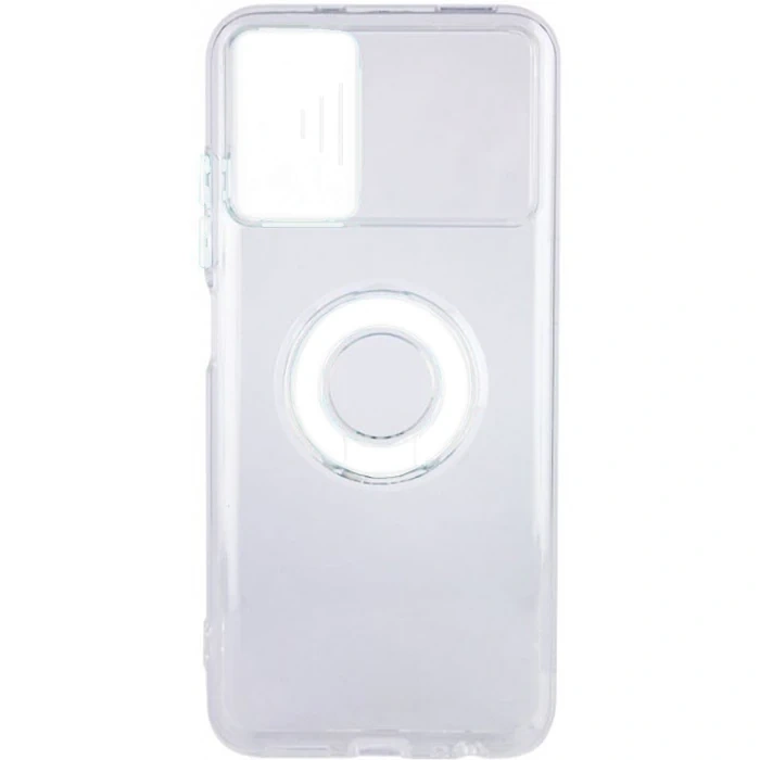 Ally Xiaomi Redmi Note 10 - 10s Kılıf Sürgülü Kamera Lens Korumalı Yüzük Standlı Silikon Kılıf-(1903)