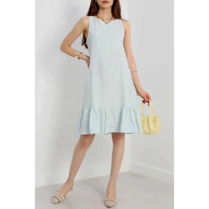 Altı Fırfırlı Elbise Mint - 41851.1723.