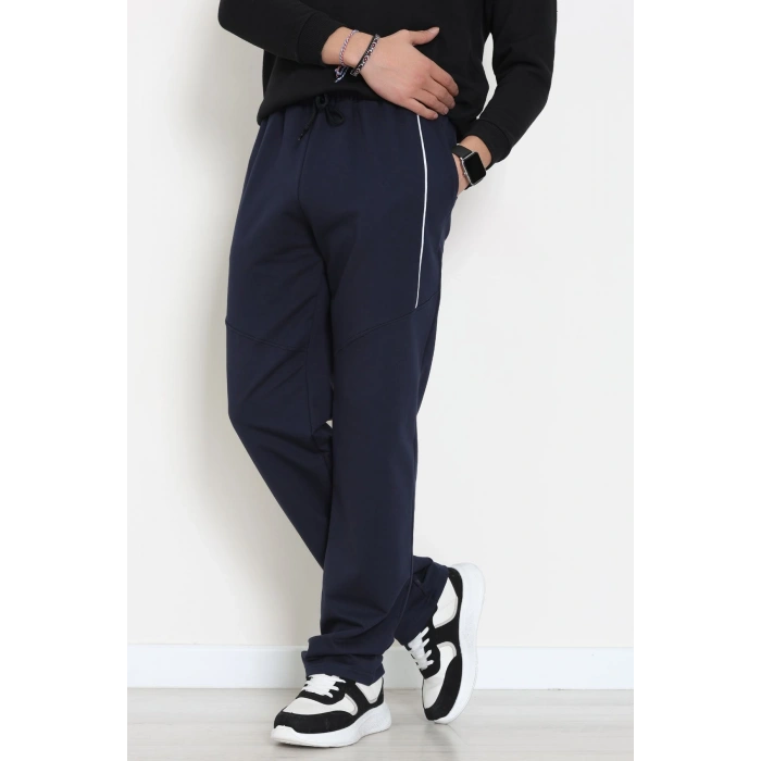 Ara Biyeli 2 İplik Likralı Erkek Eşofman Altı Lacibeyaz - 70900.1938.