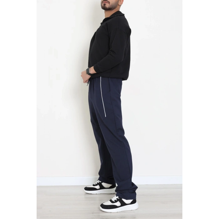 Ara Biyeli 2 İplik Likralı Erkek Eşofman Altı Lacibeyaz - 70900.1938.