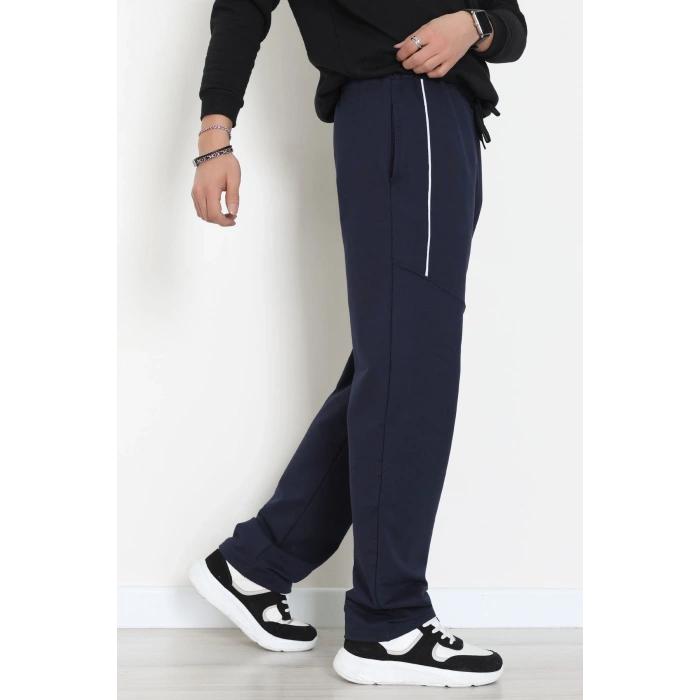 Ara Biyeli 2 İplik Likralı Erkek Eşofman Altı Lacibeyaz - 70900.1938.