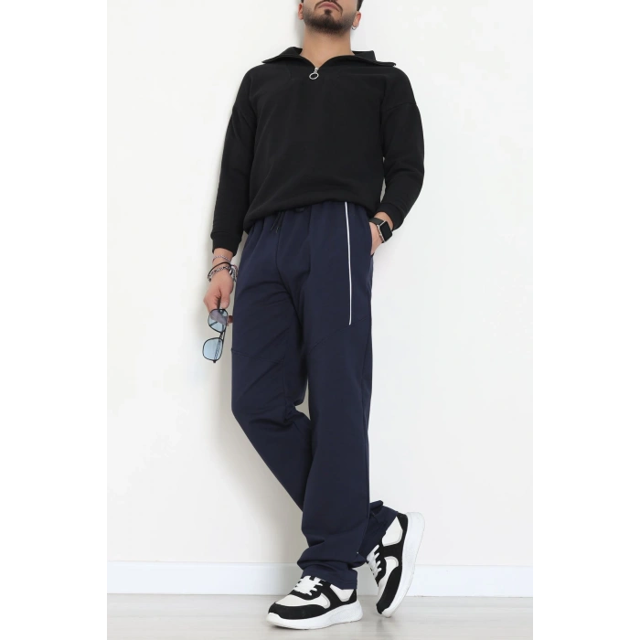 Ara Biyeli 2 İplik Likralı Erkek Eşofman Altı Lacibeyaz - 70900.1938.