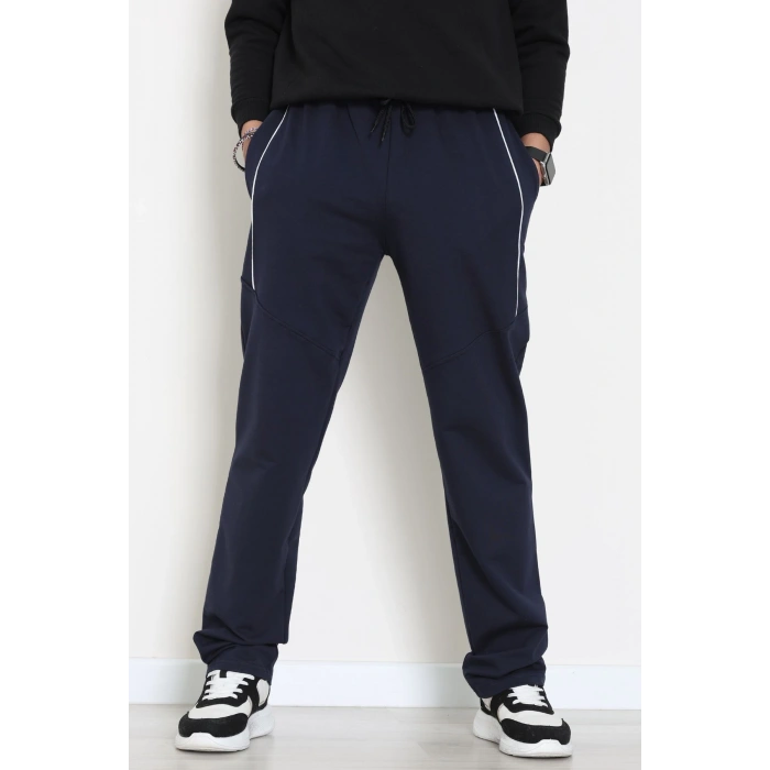 Ara Biyeli 2 İplik Likralı Erkek Eşofman Altı Lacibeyaz - 70900.1938.