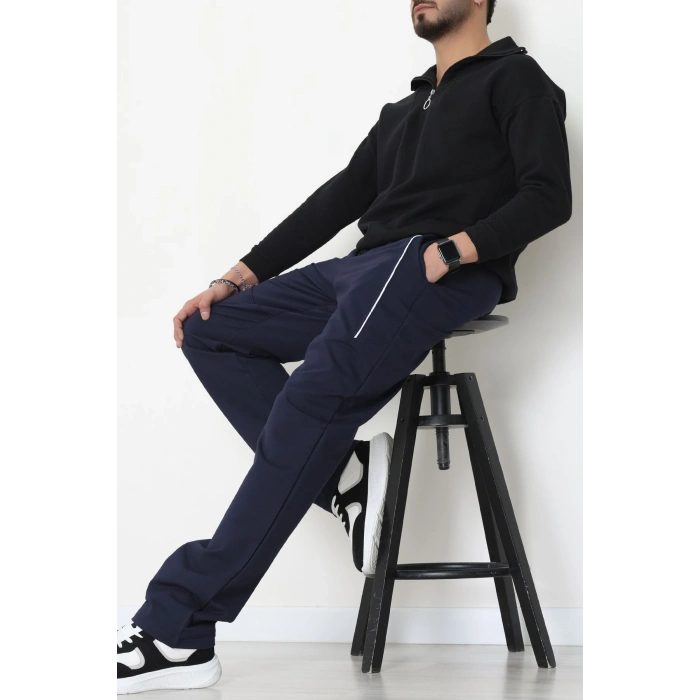 Ara Biyeli 2 İplik Likralı Erkek Eşofman Altı Lacibeyaz - 70900.1938.