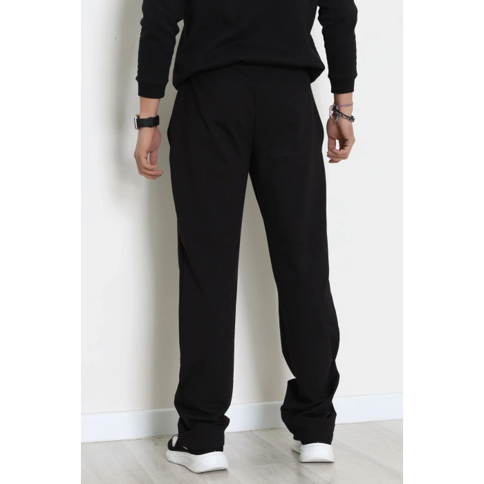 Ara Biyeli 2 İplik Likralı Erkek Eşofman Altı Siyahfüme - 70900.1938.