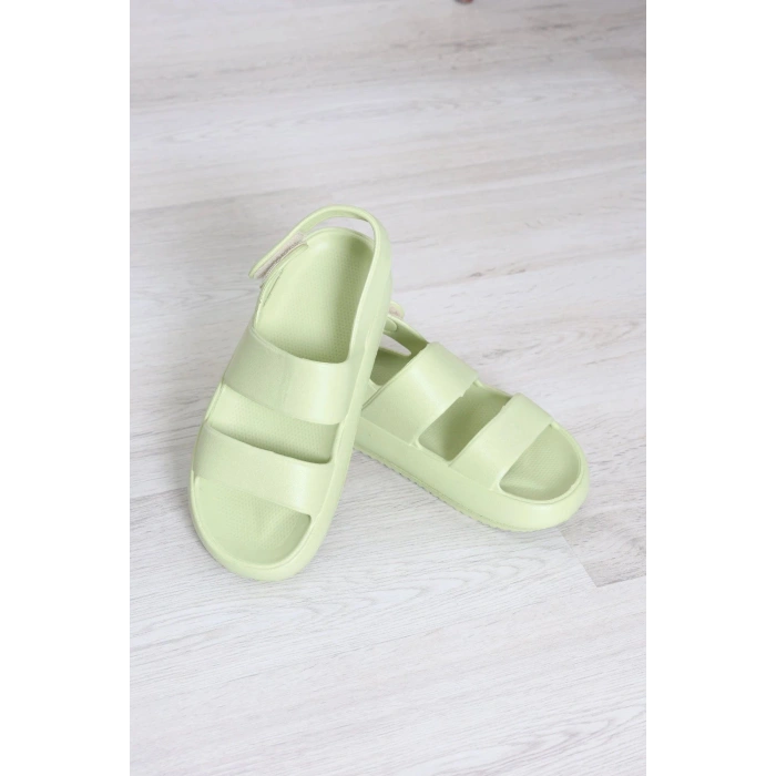 Arkası Çıtçıtlı Sandalet Çağlayeşili - 32515.264.