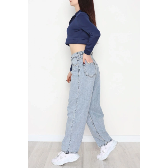 Arkası Tokalı Baggy Kot Pantolon Karyıkama - 31712.2059.