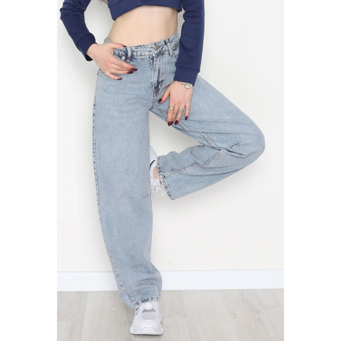 Arkası Tokalı Baggy Kot Pantolon Karyıkama - 31712.2059.