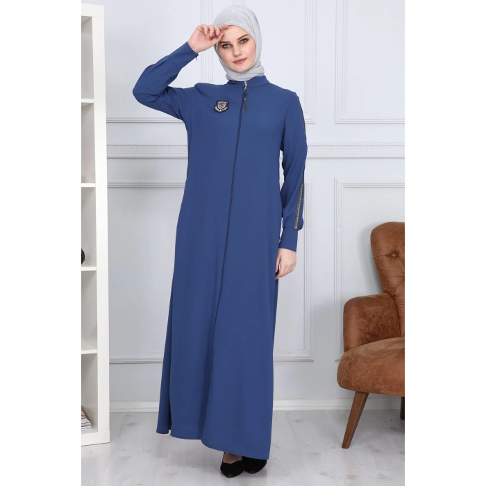 Arma desenli kol seritli ferace İndigo 2176