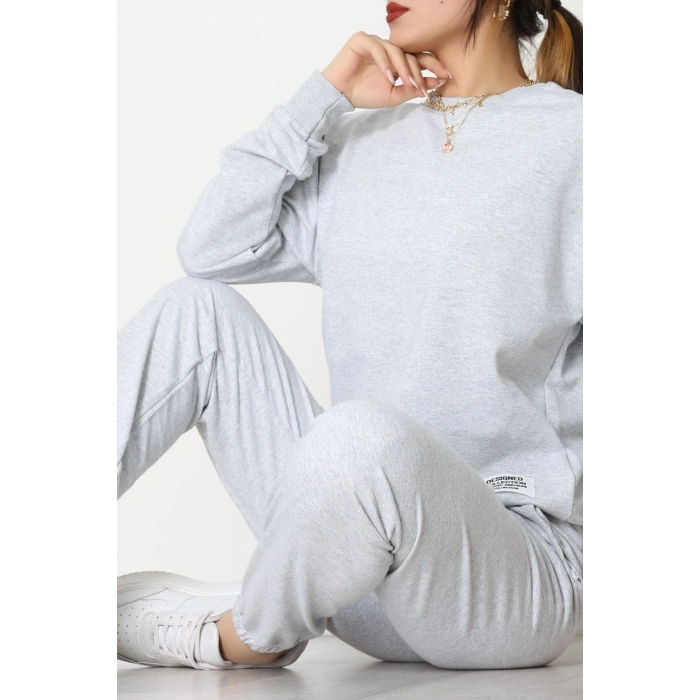 Armalı Eşofman Takımı Gri - 20087.1857.