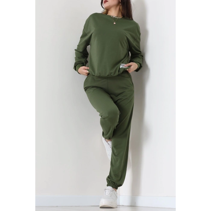 Armalı Eşofman Takımı Haki - 20087.1857.