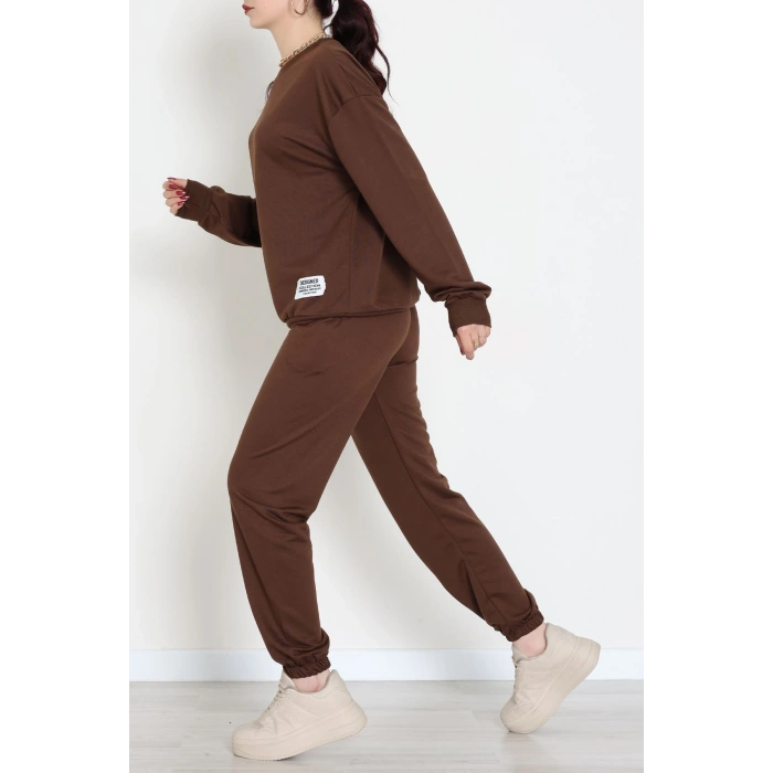 Armalı Eşofman Takımı Kahve - 20087.1857.