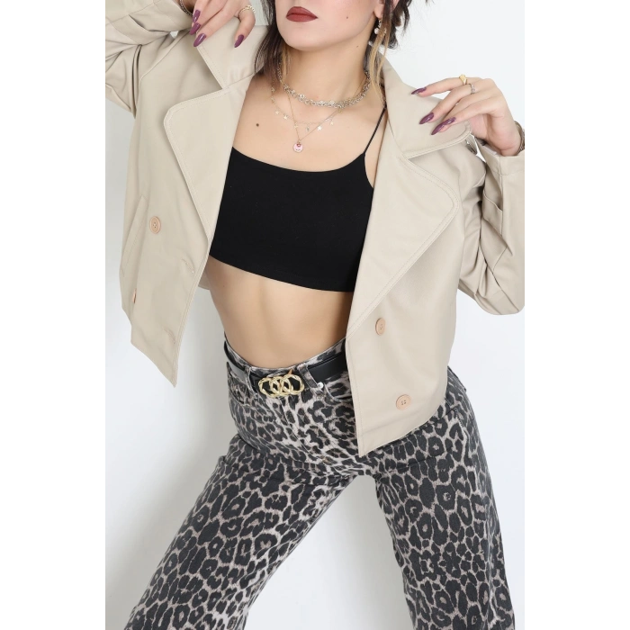 Astarlı Deri Ceket Taş - 8678.179.