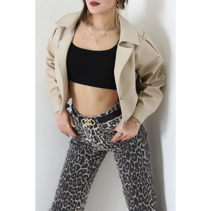 Astarlı Deri Ceket Taş - 8770.179.