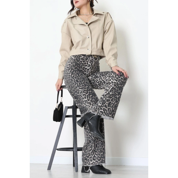 Astarlı Deri Ceket Taş - 8770.179.