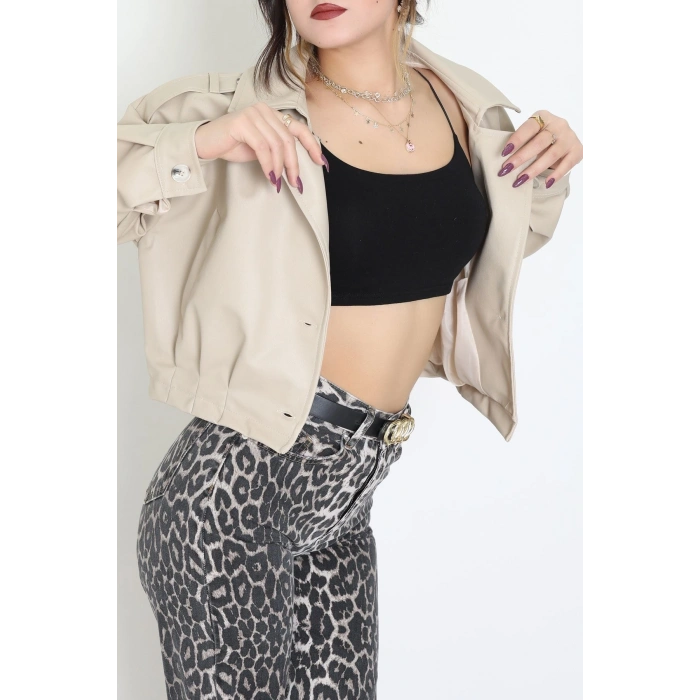 Astarlı Deri Ceket Taş - 8770.179.