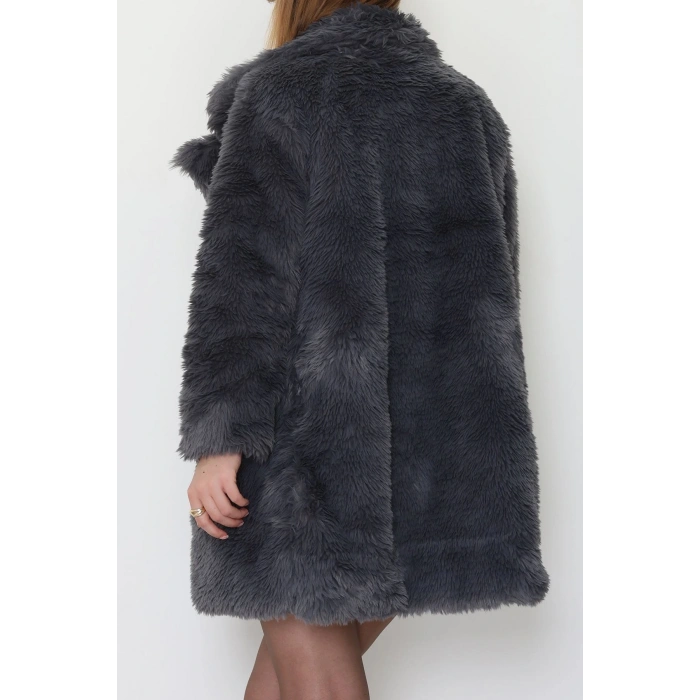 Astarlı Uzun Kürk Füme - 5076.1839.