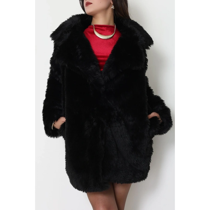 Astarlı Uzun Kürk Siyah - 5076.1839.