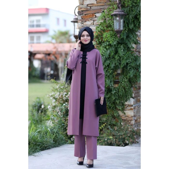 Bağcık Detay İkili Takım mdc 5561 Fuşya